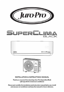 Manual Juro-Pro SuperClima Black 9K Air Conditioner
