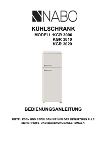 Bedienungsanleitung NABO KGR 3000 Kühl-gefrierkombination
