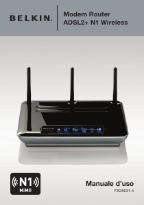 Manuale Belkin F5D8631-4 Router