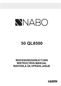 Bedienungsanleitung NABO 50 QL8500 LED fernseher