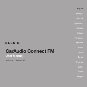 Руководство Belkin CarAudio Connect FM Устройство громкой связи для автомобиля