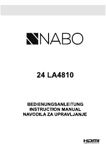 Handleiding NABO 24 LA4810 LED televisie