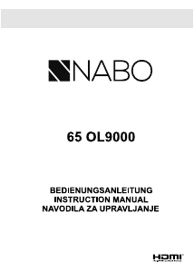 Priročnik NABO 65 OL9000 O LED-televizor