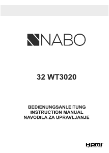 Handleiding NABO 32 WT3020 LED televisie