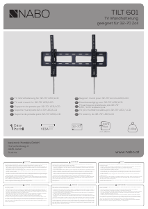 Manual de uso NABO Tilt 601 Soporte de pared