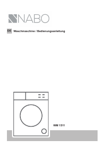 Bedienungsanleitung NABO WM 1511 Waschmaschine