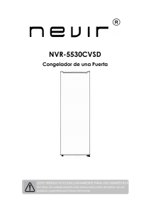 Manual Nevir NVR-5530CVSD Freezer