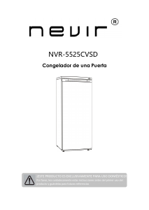 Handleiding Nevir NVR-5525CVSD Vriezer