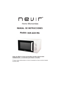 Manual Nevir NVR-6225MG Microwave