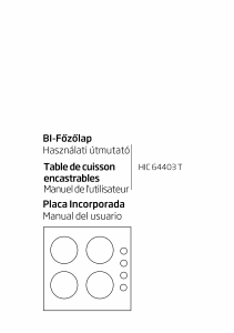 Manual de uso BEKO HIC 64403 T Placa