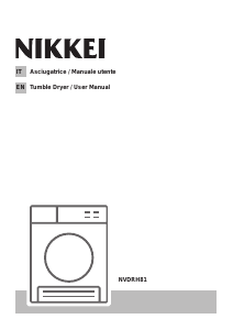 Manuale Nikkei NVDRH81 Asciugatrice
