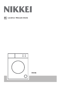Manuale Nikkei VN106 Lavatrice