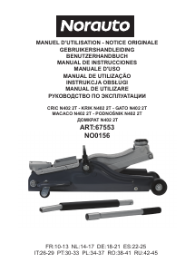 Manual Norauto NO0156 Cric roulant