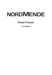 Manual Nordmende CF142WH Freezer
