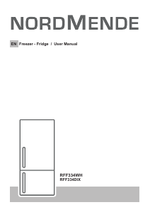 Manual Nordmende RFF334DIX Fridge-Freezer