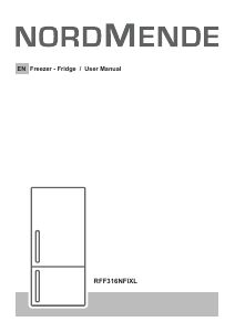 Manual Nordmende RFF316NFIXL Fridge-Freezer