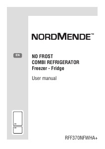 Handleiding Nordmende RFF370NFWHA+ Koel-vries combinatie