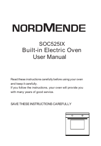 Manual Nordmende SOC525IX Oven