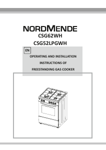 Manual Nordmende CSG52LPGWH Range