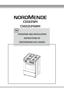 Manual Nordmende CSG62WH Range