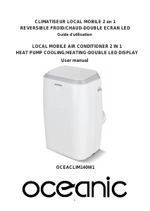 Manual Oceanic OCEACLIM140W1 Air Conditioner