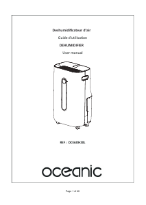 Manual Oceanic OCEADH20L Dehumidifier