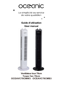 Mode d’emploi Oceanic OCEAVC78CMW3 Ventilateur