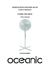 Mode d’emploi Oceanic OCEAVP408W Ventilateur