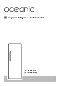Mode d’emploi Oceanic OCEACUF188W Congélateur