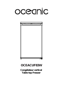 Manual Oceanic OCEACUF83W Freezer