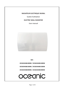 Mode d’emploi Oceanic OCEAISHGB1000W Chauffage