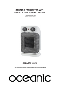 Manual Oceanic OCEASFC1800W Heater