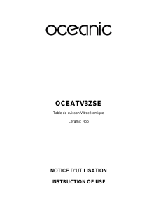 Mode d’emploi Oceanic OCEATV3ZSE Table de cuisson
