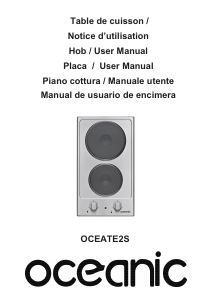 Manuale Oceanic OCEATE2S Piano cottura