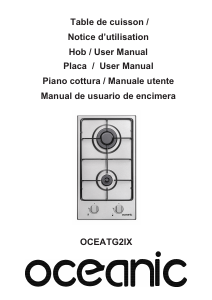 Mode d’emploi Oceanic OCEATG2IX Table de cuisson
