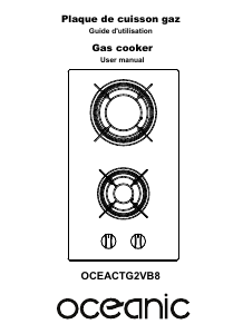 Handleiding Oceanic OCEACTG2VB8 Kookplaat