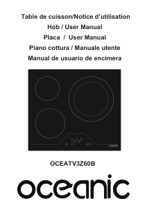 Mode d’emploi Oceanic OCEATV3Z60B Table de cuisson