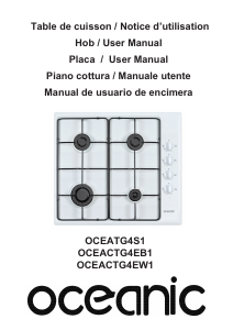 Manuale Oceanic OCEACTG4EW1 Piano cottura