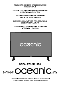 Manual de uso Oceanic OCEALED321018B3 Televisor de LED