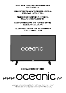 Bedienungsanleitung Oceanic OCEALED401018B3 LED fernseher