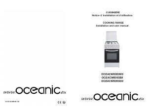 Mode d’emploi Oceanic OCEACM6060IX8 Cuisinière