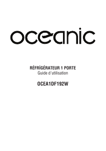 Mode d’emploi Oceanic OCEA1DF192W Réfrigérateur