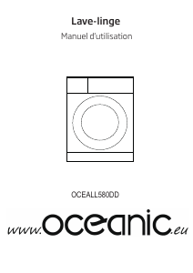 Mode d’emploi Oceanic OCEALL580DD Lave-linge