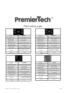 Manuale PremierTech PC5G90V Piano cottura