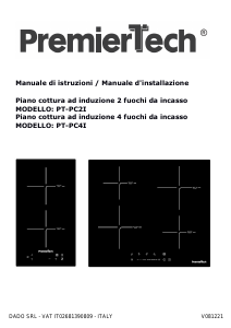 Manuale PremierTech PT-PC4I Piano cottura