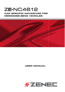 Handleiding Zenec ZE-NC4612 (for Mercedes) Navigatiesysteem