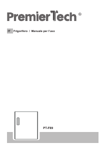 Manuale PremierTech PT-F89 Frigorifero