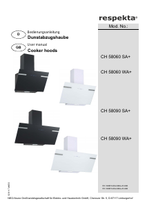 Manual Respekta CH58090WA+ Cooker Hood