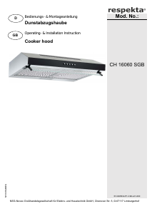 Manual Respekta CH16060SGB Cooker Hood