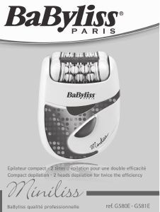 Kullanım kılavuzu BaByliss G581E Miniliss Epilatör